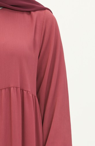 Chiffonkleid mit elastischen Ärmeln 24Y8961-06 Rose 24Y8961-06