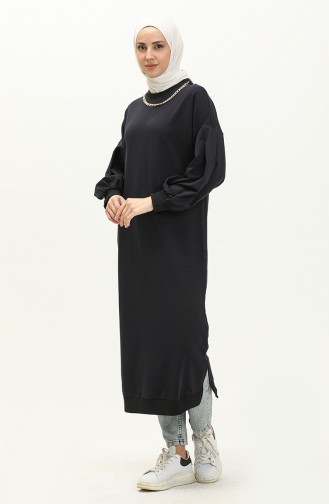 Long Sports Necklace Tunic 70020-02 Navy Blue 70020-02