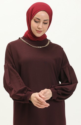 Long Sports Necklace Tunic 70020-04 Plum 70020-04