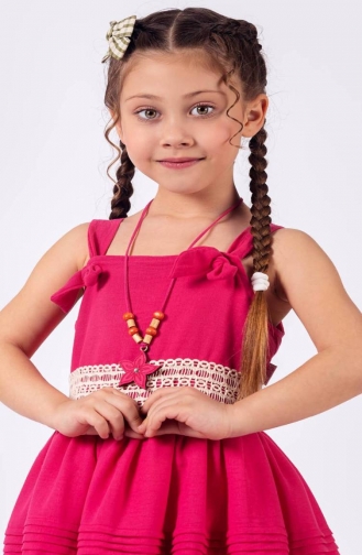 Fuchsia Children`s Dress 2488ASKL-01