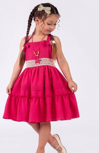 Fuchsia Children`s Dress 2488ASKL-01