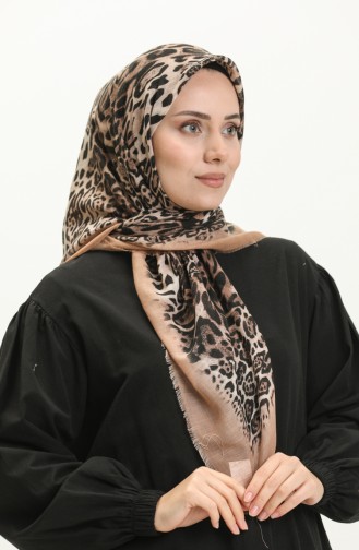 Printed Scarf 13223-04 Milk Coffee 13223-04