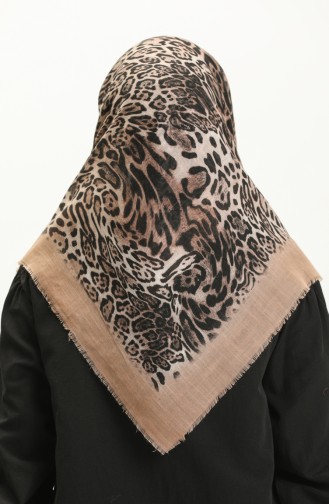 Printed Scarf 13223-04 Milk Coffee 13223-04