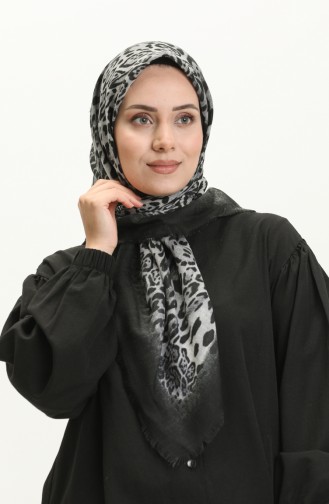 Printed Scarf 13223-05 Dark Gray 13223-05