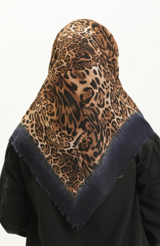 Printed Scarf 13223-06 Navy Blue 13223-06