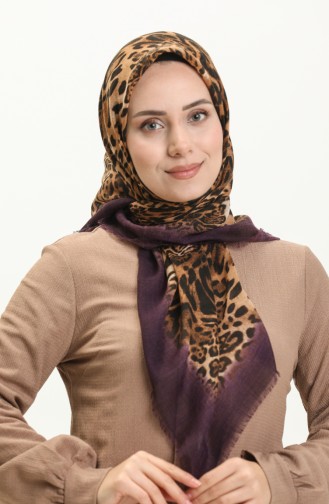 Printed Scarf 13223-08 Purple 13223-08