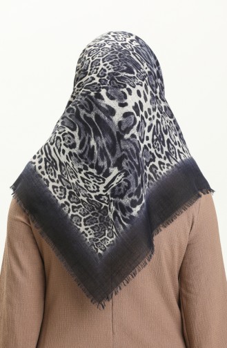 Printed Scarf 13223-10 Dark Navy Blue 13223-10