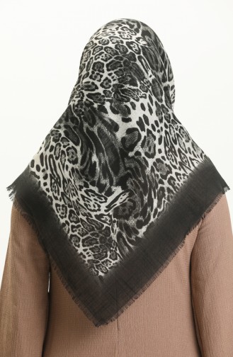 Printed Scarf 13223-13 Black 13223-13