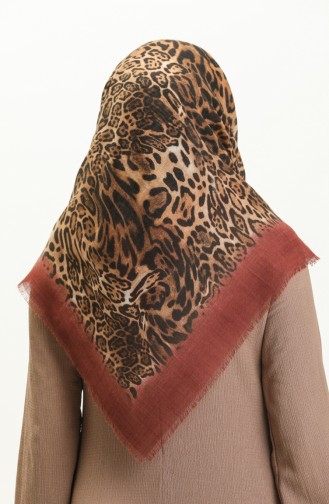Printed Scarf 13223-14 Claret Red 13223-14
