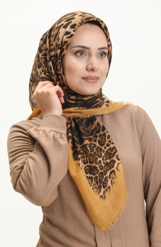 Printed Scarf 13223-18 Mustard 13223-18