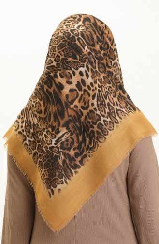 Printed Scarf 13223-18 Mustard 13223-18