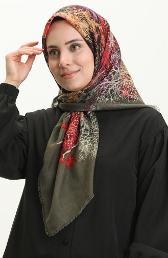 Printed Scarf 13224-02 Khaki 13224-02