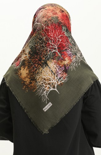 Printed Scarf 13224-02 Khaki 13224-02