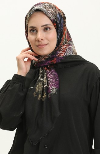 Printed Scarf 13224-03 Black 13224-03