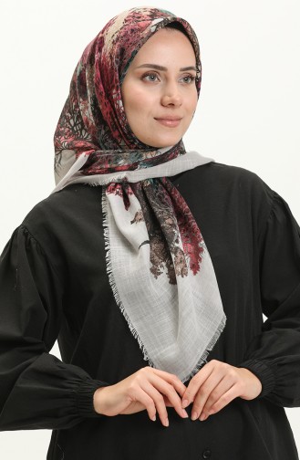 Printed Scarf 13224-04 Gray 13224-04