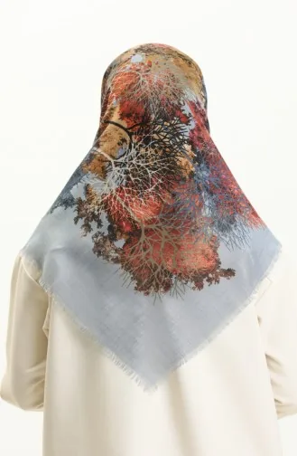 Printed Scarf 13224-08 Baby Blue 13224-08