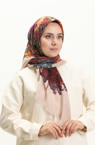 Printed Scarf 13224-11 Beige 13224-11