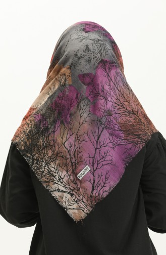 Printed Scarf 13225-06 Lilac Gray 13225-06