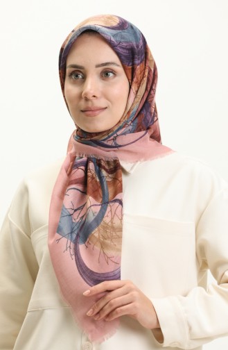 Printed Scarf 13226-11 Powder Purple 13226-11