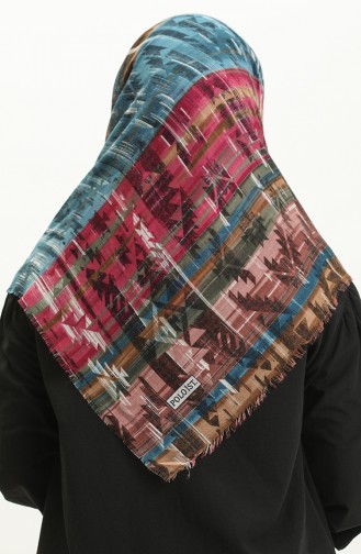 Printed Scarf 13227-07 Duty Rose Oil 13227-07