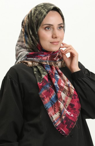 Écharpe à Motifs 13227-12 Gris Corail 13227-12