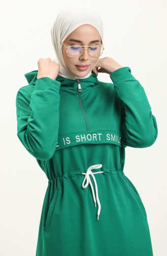 Hooded Sports Dress 71005-01 Green 71005-01
