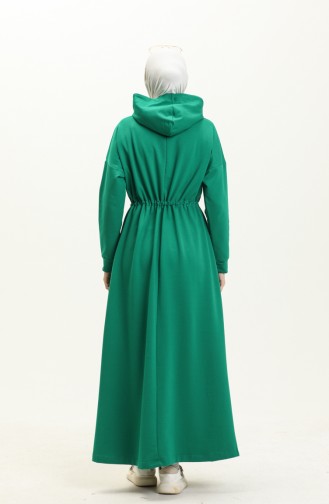 Hooded Sports Dress 71005-01 Green 71005-01