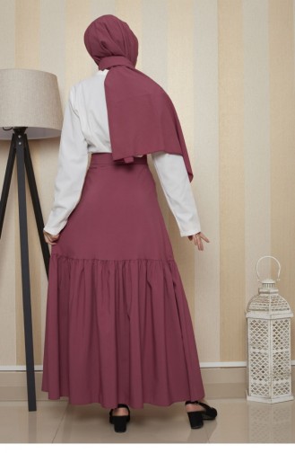 Rok Met Knoopdetails 0112-01 Dusty Rose 0112-01
