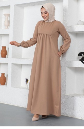 Mink Hijab Dress 2039MG.VZN