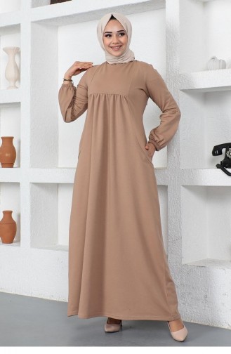 Mink Hijab Dress 2039MG.VZN