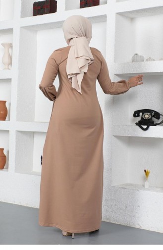 Mink Hijab Dress 2039MG.VZN