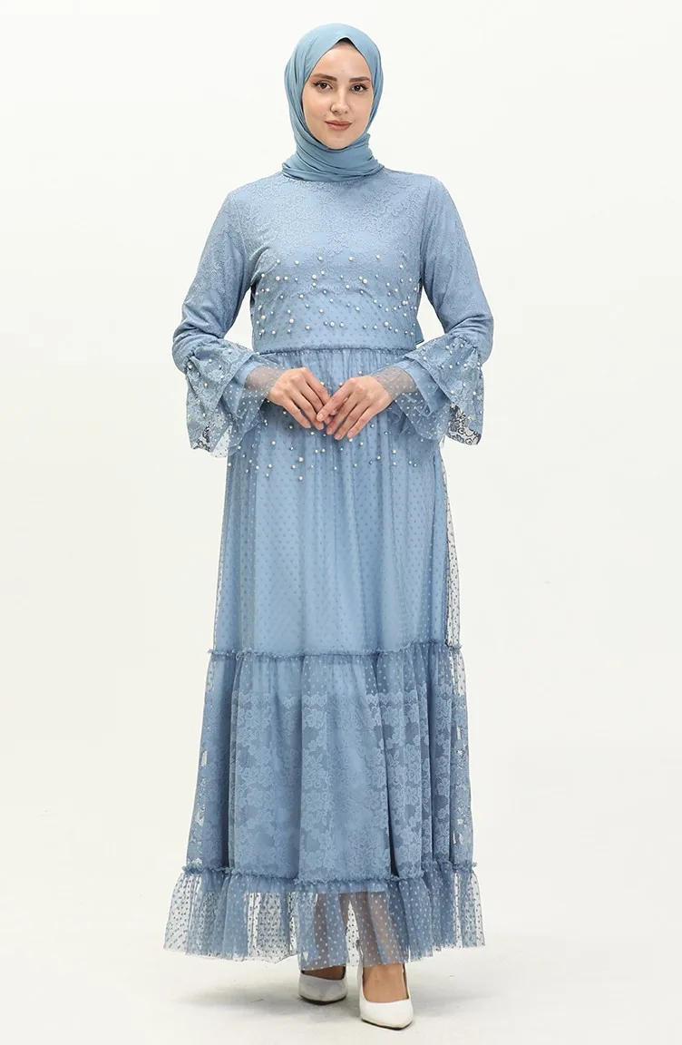Habillé Hijab Bleu Bébé 14180
