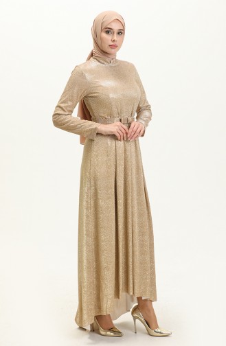 Gold Hijab-Abendkleider 14223