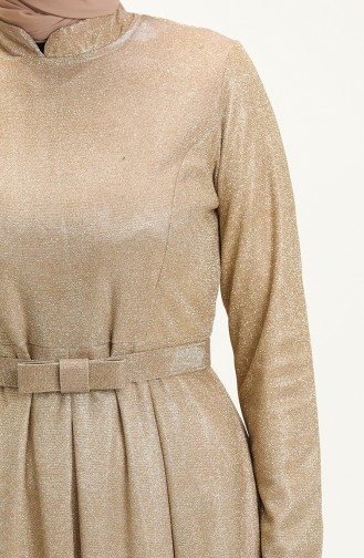Gold Hijab-Abendkleider 14223