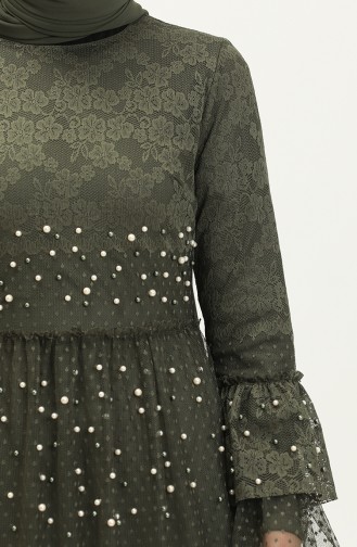 Khaki Hijab-Abendkleider 14182
