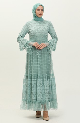 Minzengrün Hijab-Abendkleider 14179
