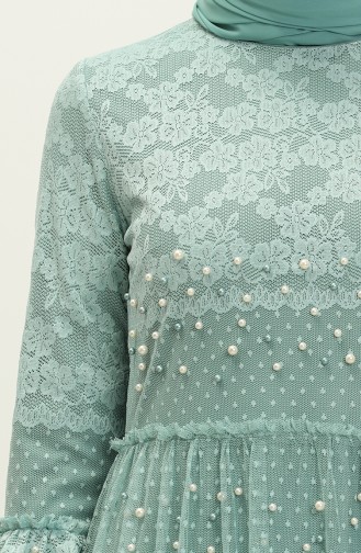 Minzengrün Hijab-Abendkleider 14179