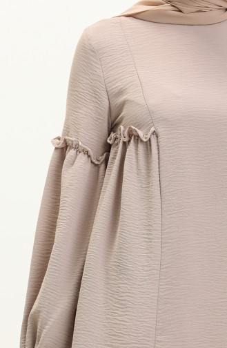 Ensemble Tunique Pantalon Tissu Aerobin 0004-01 Beige 0004-01