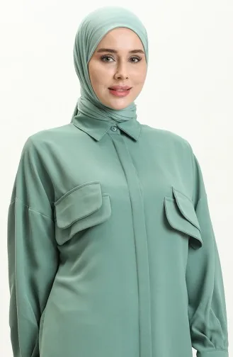 Ensemble Tunique Pantalon 5556-03 Vert Noisette 5556-03