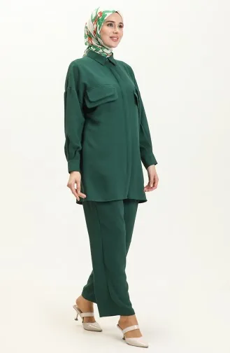 Ensemble Tunique Pantolon 5556-04 Vert Emeraude 5556-04