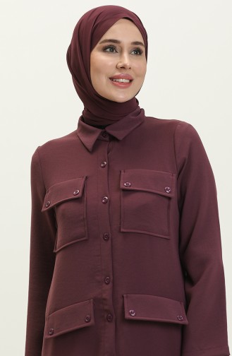 Ensemble Tunique Pantolon 70025-03 Plum 70025-03