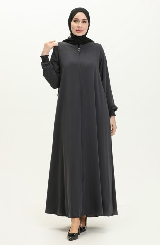 Gipeli Abaya mit Reißverschluss 3014-06 Anthrazit 3014-06