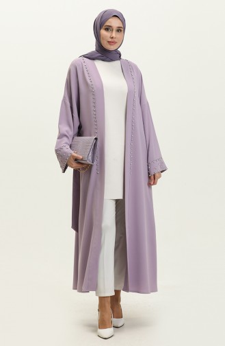 İncili Kuşaklı Kimono 70039-05 Lila