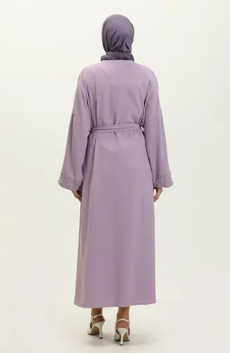 Kimono Ceinturé avec Perles 70039-05 Lila 70039-05