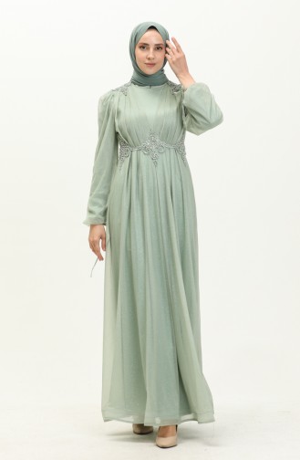 Habillé Hijab Vert menthe 14443