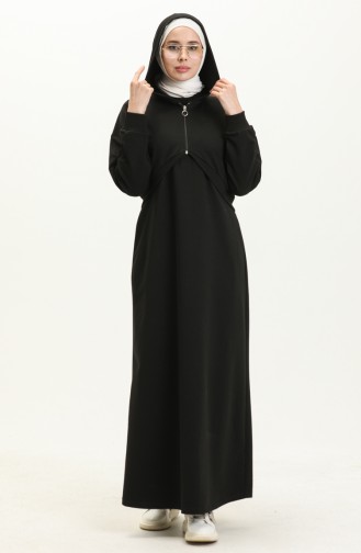 Black İslamitische Jurk 71046-02