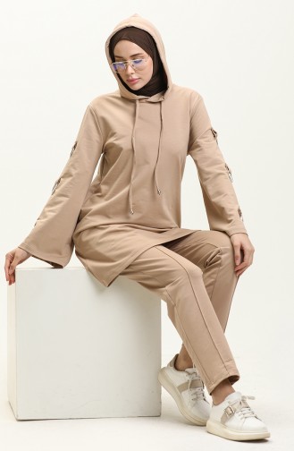 Beige Trainingspak 70016-01