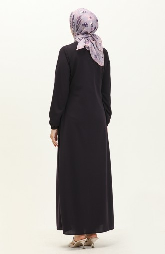 Purple Abaya 6666-01