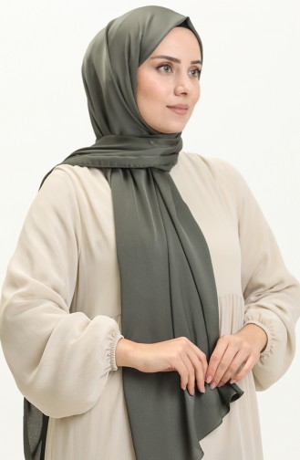 شال حرير نور سماء 81001-47 أخضر عسكري 81001-47