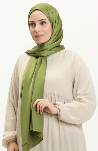 Nursema Châle Soie Sable 81001-50 Vert Militaire 81001-50